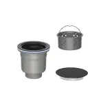 Drija Fregador empotrable de 61cm acabado en acero BOLONIA61